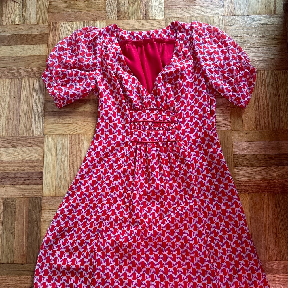 handmade puff sleeve dress